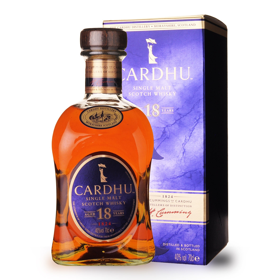 Achat de Whisky Cardhu 18 ans 70cl vendu en Etui sur notre site -  Odyssee-vins