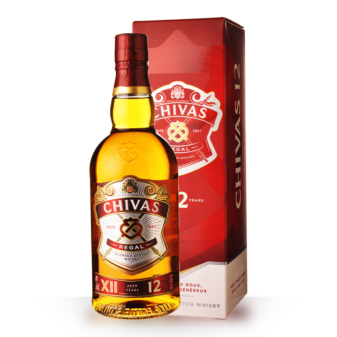 Acheter du Whisky Chivas Regal 12 ans 70cl vendu en Etui sur notre site -  Odyssee-vins