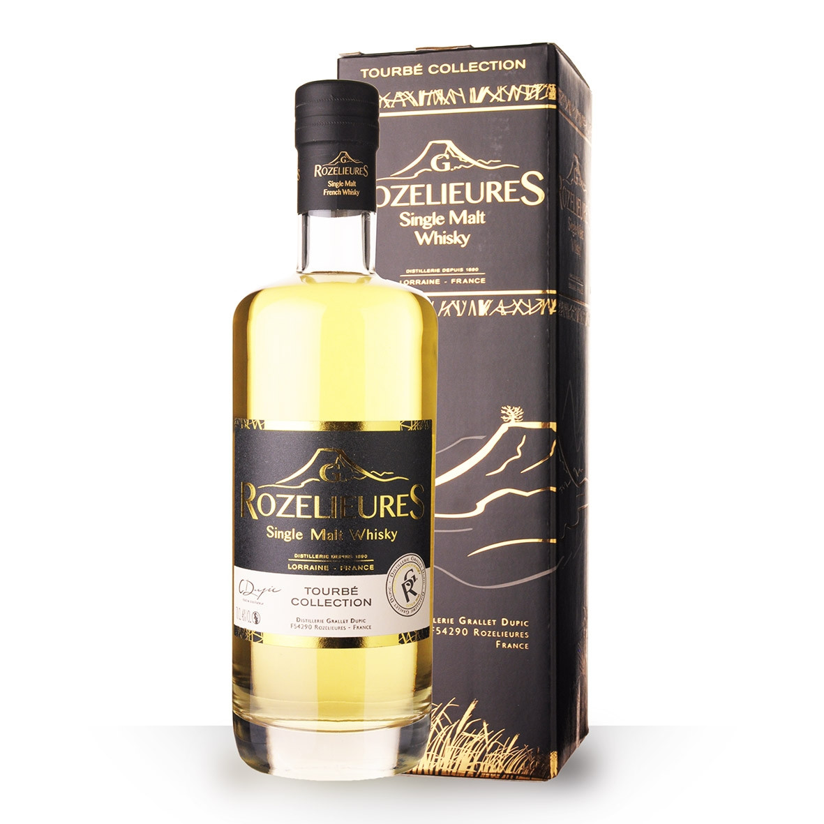 Achat de Whisky Rozelieures Tourbé Collection 70cl vendu en Etui sur notre  site - Odyssee-vins