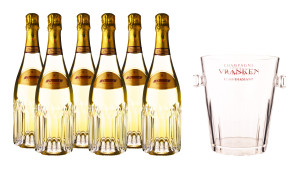 Lot de 6 Champagne Vranken Diamant Brut 75cl + 1 Seau à Champagne www.odyssee-vins.com